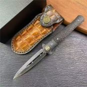 大马士革墨剑折刀
