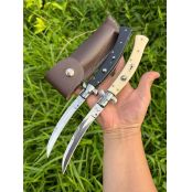 意大利黑手党11寸赌徒弯款侧开跳刀