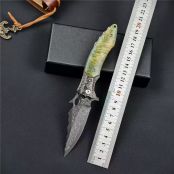 大马士革青岚折刀